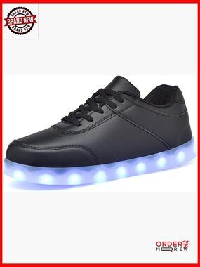 LED Light Up High Top Sneakers USB Rechargeable Fashion Sneakers Unisex